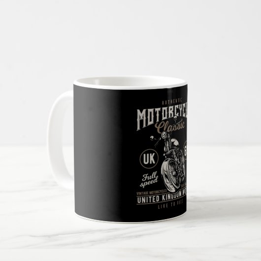 Mug Authentique Motorcycle Classic (Devant gauche)