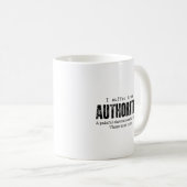 Mug Author Writing Disease Authoritis Fun Gift Idea (Devant droit)