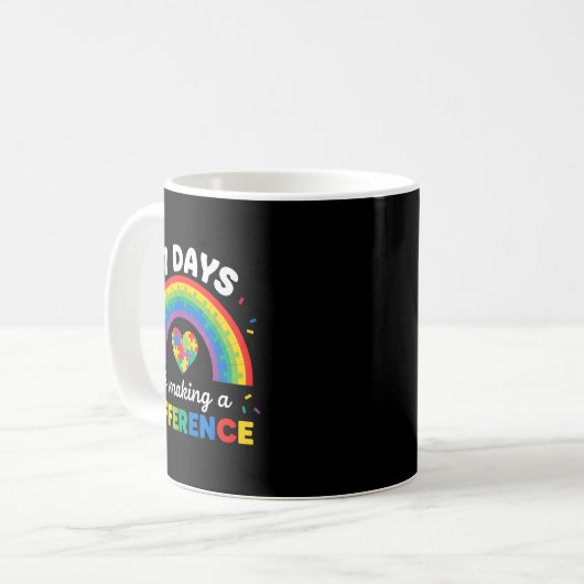 Mug Autism Awareness 67 Days Of Making A Difference 6  (Devant gauche)