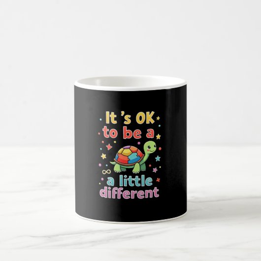 Mug Autism Awareness It's Ok To Be A Little Different (Centre)