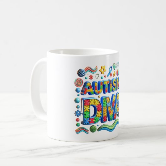 Mug Autism Diva Classic Mug, 11 oz (Devant gauche)