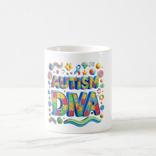 Mug Autism Diva Classic Mug, 11 oz (Centre)