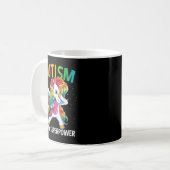 Mug Autism Is My Superpower Dabbing Unicorn  (Devant gauche)