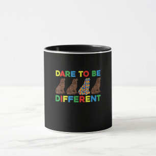 Mug Autism Newfoundland Dog Dad et Dog Maman