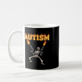 Mug Autism Skeleton drôle Odly Spécifique Dank Meme (Gauche)