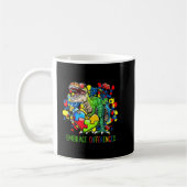 Mug Autisme Accepter les différences Dinosaur T-Rex en (Gauche)