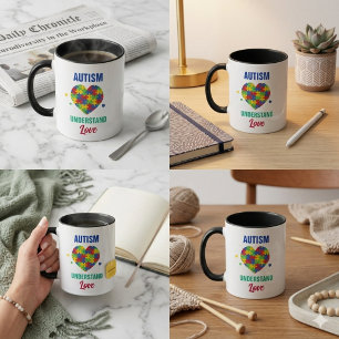 Mug Autisme Comprendre Amour Inspirant Puzzle