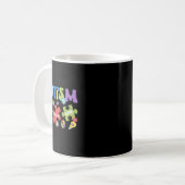 Mug Autisme Coquette Bow Puzzles Accepter Comprendre l (Devant gauche)