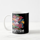 Mug Autisme Dansant À Différents Battre Unicorne Autis (Gauche)