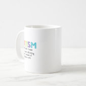 Mug Autisme Définition Sensibilisation sur l'autisme A (Devant gauche)