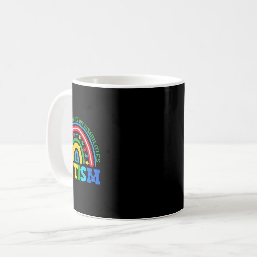 Mug Autisme Différentes capacités non handicapées Auti (Devant gauche)