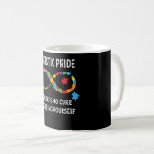 Mug Autisme Infinité Symbole Fierté Sensibilisation au (Devant droit)