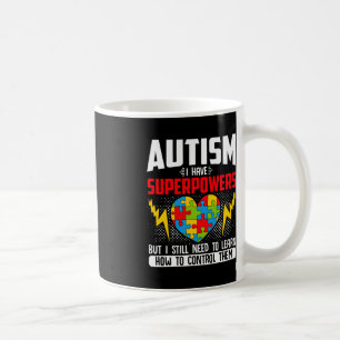 Mug Autisme j'ai des super-pouvoirs déficients