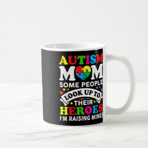 Mug Autisme Maman Élever Héros Sensibilisation sur l'a