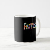 Mug Autisme Maman Sensibilisation sur l'autisme Autism (Devant droit)