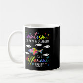 Mug Autisme Pas un handicap C'est une capacité différe (Gauche)