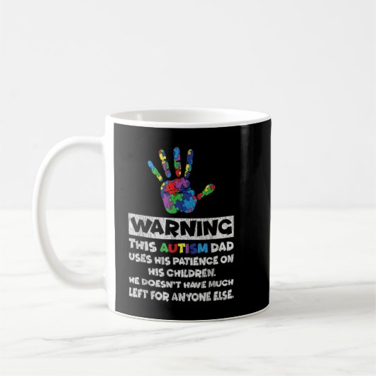 Mug Autisme Père Père Fils Fille Autistique Enfant Aut (Gauche)