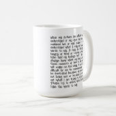 Mug Autisme : Portez le ruban (Devant droit)