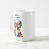 Mug Autisme : Portez le ruban (Devant gauche)