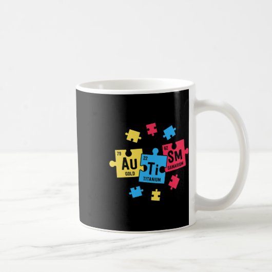 Mug Autisme Pour Les Enseignants Dépenser Des Éléments (Droite)