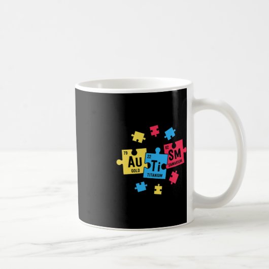 Mug Autisme Pour Les Enseignants VITESSE Éléments De T (Droite)