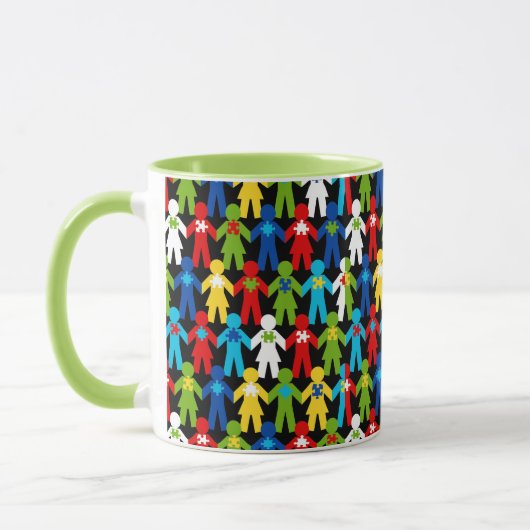 Mug Autisme Spectrum Sensibilisation Puzzle Coffee Cup (Gauche)