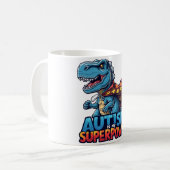Mug Autisme T-Rex Superpower Sensibilisation (Devant gauche)