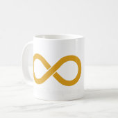 Mug Autistique Gold Infinity (Devant gauche)