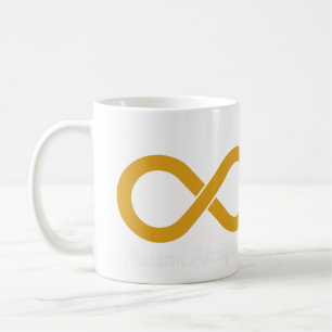 Mug Autistique Gold Infinity