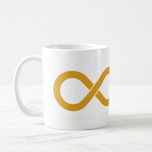Mug Autistique Gold Infinity (Gauche)