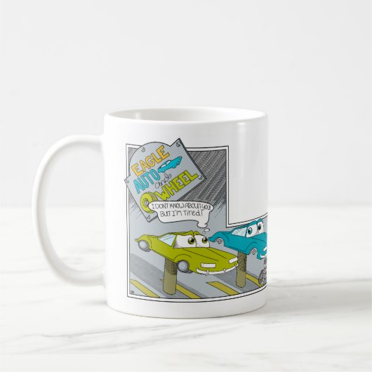 Mug Auto et roue (Gauche)