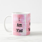 Mug Auto-Expression Texte Rustique Rose Arrière - plan (Gauche)