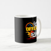 Mug Auto Lover Oui Officier Speeding Car Don (Devant droit)