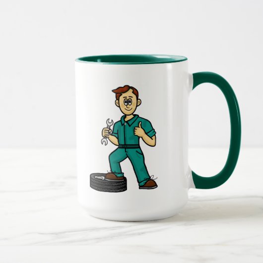 Mug Auto-Mécanique Homme Personnalisé (Droite)