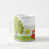 Mug autobus rouge classique, souvent utilisé comme moy (Devant gauche)