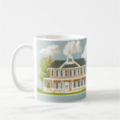 Mug autobus rouge classique, souvent utilisé comme moy (Gauche)