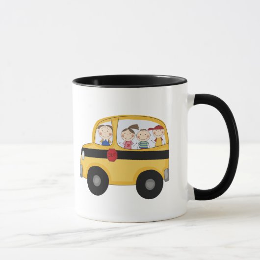 Mug Autobus scolaire avec le T-shirts et les cadeaux (Droite)