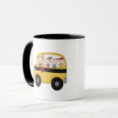 Mug Autobus scolaire avec le T-shirts et les cadeaux (Devant gauche)
