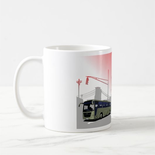 Mug Autobus urbains Red Green Coaches sur Urban Street (Gauche)