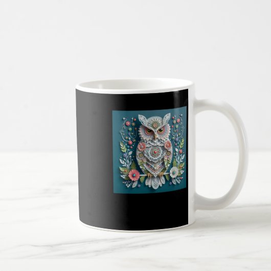 Mug Autocollant 3d Owl #10 (Droite)