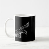 Mug Autocollant Bouledogue Français Surfant (Gauche)