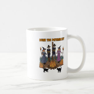 Mug Autocollant d'art de sorcière brûlant le patriarca