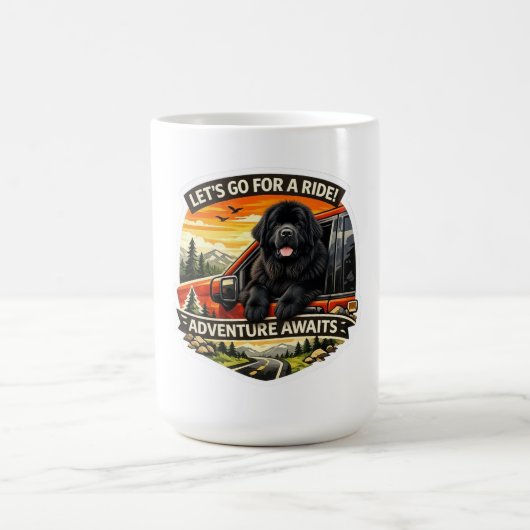 Mug Autocollant d'aventure (Centre)