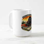 Mug Autocollant d'aventure (Devant gauche)