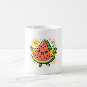 Mug Autocollant de bras gonflable tranche de pastèque