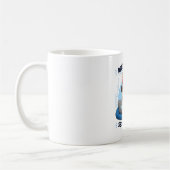 Mug Autocollant de chien de cybersécurité codeur franç (Gauche)