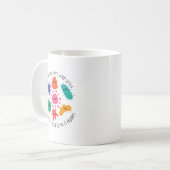 Mug Autocollant de laboratoire scientifique de bactéri (Devant gauche)