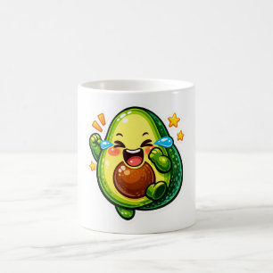 Mug autocollant de mignon avocat, larmes de joieSticke