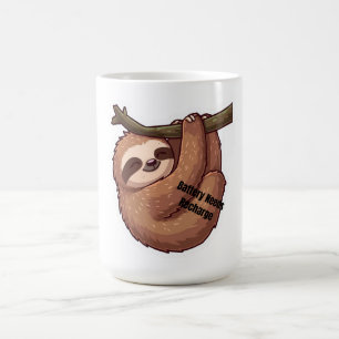 Mug Autocollant de paresseux paresseux – Humour drôle