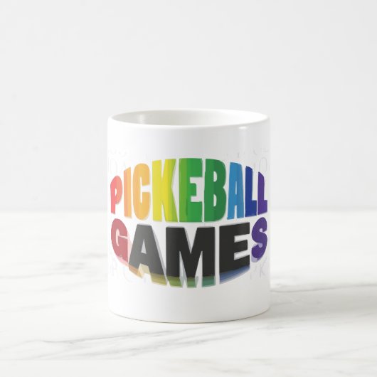 Mug Autocollant de pickleball (Centre)
